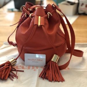 SeeByChloé Vicki bucket bag, Orange Paradise